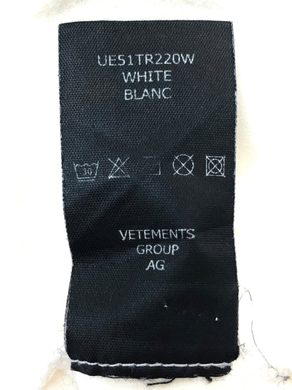 【中古品】【メンズ】 VETEMENTS ヴェトモン CHEMICAL LOGO T‐SHIRT WHITE ケミカル ロゴ Tシャツ メンズ トップス 半袖 元素記号 141-260515-em-27-min サイズ：L カラー：ホワイト 万代Net店