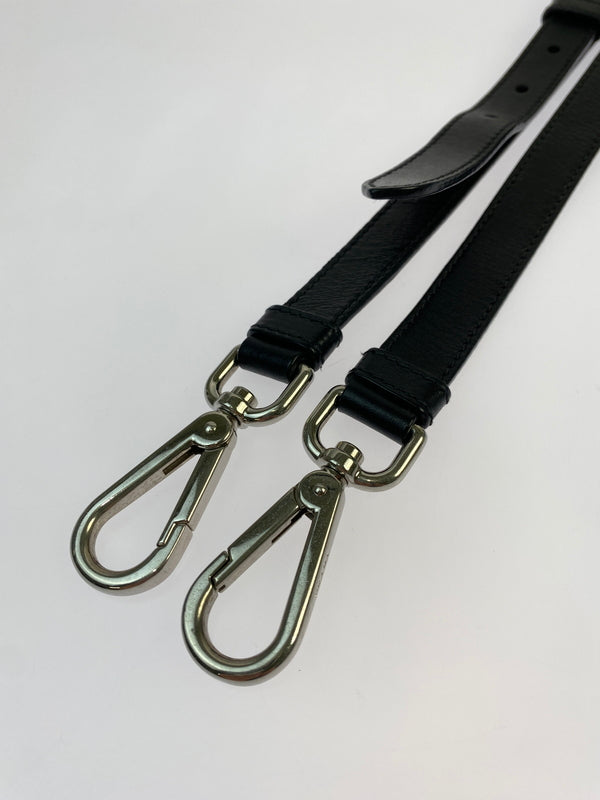 【中古品】【レディース】 PRADA プラダ NYLON LEATHER 2WAY HAND BAG 1BB912 ナイロン レザー ツーウェイ ハンドバッグ ショルダーバッグ カバン 180-260521-em-11-min カラー：ブラック 万代Net店