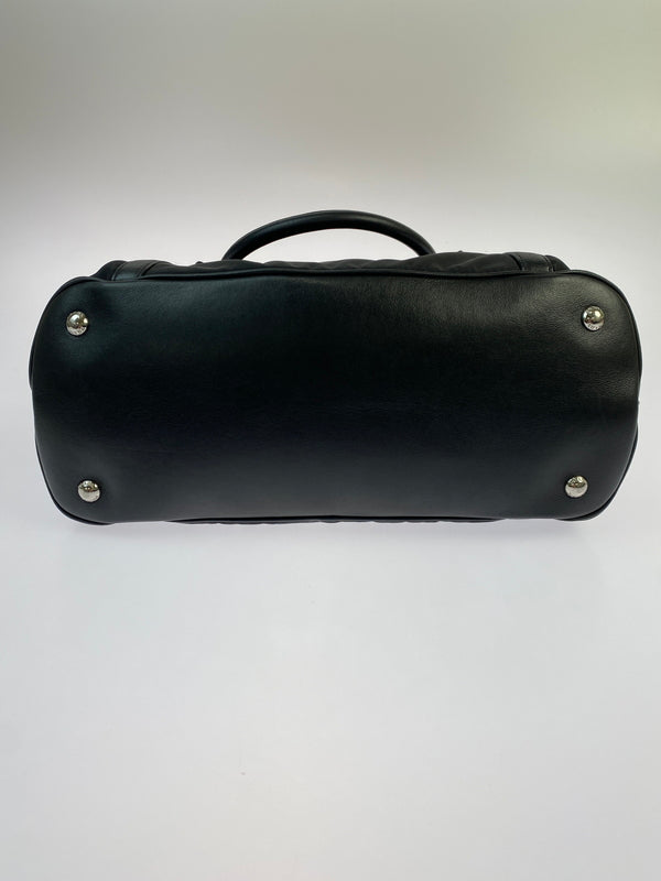 【中古品】【レディース】 PRADA プラダ NYLON LEATHER 2WAY HAND BAG 1BB912 ナイロン レザー ツーウェイ ハンドバッグ ショルダーバッグ カバン 180-260521-em-11-min カラー：ブラック 万代Net店