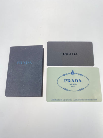 【中古品】【レディース】 PRADA プラダ NYLON LEATHER 2WAY HAND BAG 1BB912 ナイロン レザー ツーウェイ ハンドバッグ ショルダーバッグ カバン 180-260521-em-11-min カラー：ブラック 万代Net店