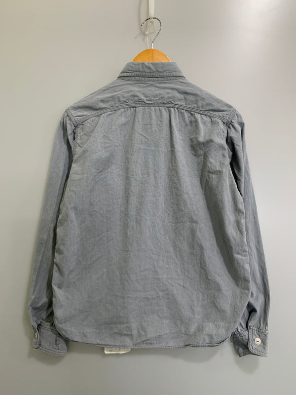 【中古品】【メンズ】 PHERROW'S フェローズ シャンブレーワークシャツ 145-260516-zi-07-min サイズ：38 カラー：ライトグレー系 万代Net店