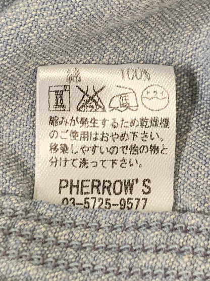 【中古品】【メンズ】 PHERROW'S フェローズ シャンブレーワークシャツ 145-260516-zi-07-min サイズ：38 カラー：ライトグレー系 万代Net店