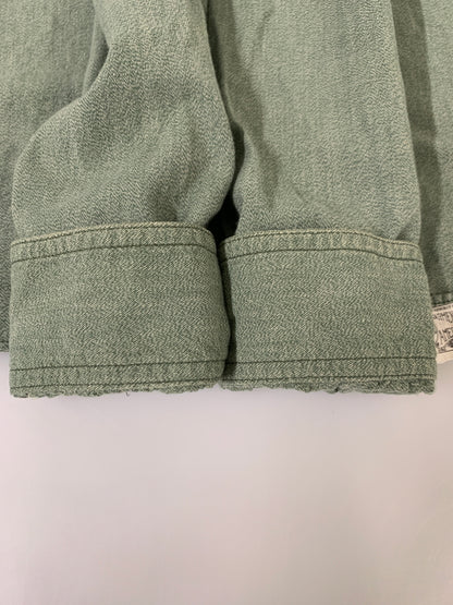 【中古品】【メンズ】 PHERROW'S フェローズ シャンブレーワークシャツ 145-260516-zi-08-min サイズ：38 カラー：グリーン系 万代Net店
