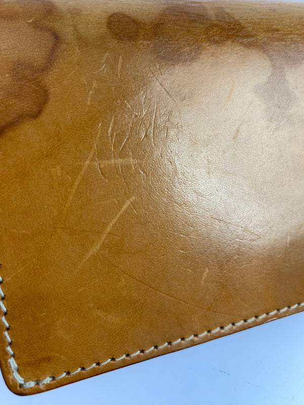 【中古品】【メンズ】 DOLCE VITA ドルチェヴィータ LEATHER LONG WALLET CAMEL レザー ロングウォレット 長財布 革 200-260512-em-13-min カラー：キャメル 万代Net店
