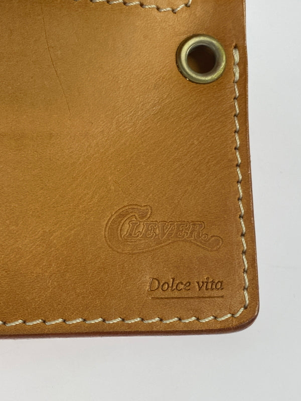 【中古品】【メンズ】 DOLCE VITA ドルチェヴィータ LEATHER LONG WALLET CAMEL レザー ロングウォレット 長財布 革 200-260512-em-13-min カラー：キャメル 万代Net店