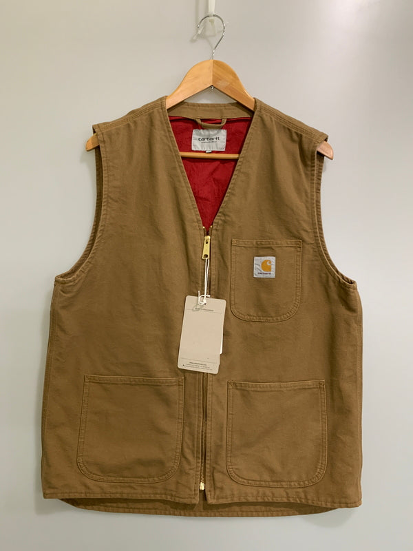 【中古品】【メンズ】 CARHARTT WIP カーハート ダブリューアイピー ARBOR VEST IO31521 アーバーベスト メンズ ベスト コットン 142-260515-em-12-min サイズ：L カラー：ブラウン 万代Net店