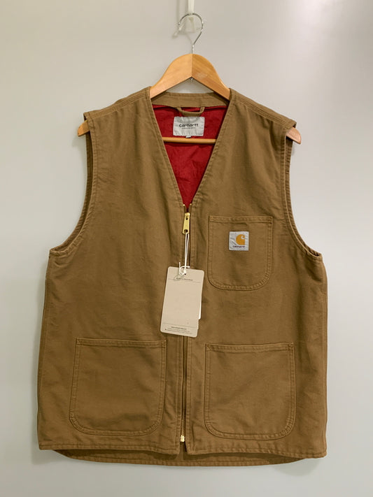 【中古品】【メンズ】 CARHARTT WIP カーハート ダブリューアイピー ARBOR VEST IO31521 アーバーベスト メンズ ベスト コットン 142-260515-em-12-min サイズ：L カラー：ブラウン 万代Net店
