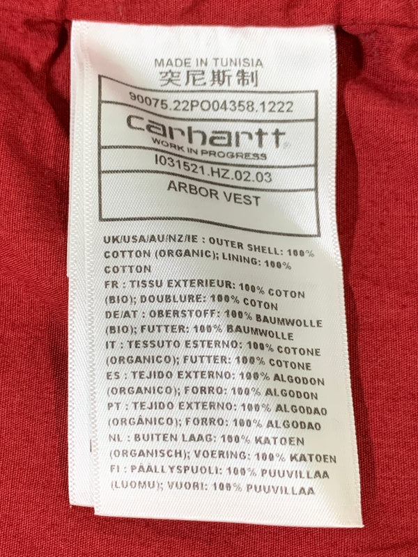 【中古品】【メンズ】 CARHARTT WIP カーハート ダブリューアイピー ARBOR VEST IO31521 アーバーベスト メンズ ベスト コットン 142-260515-em-12-min サイズ：L カラー：ブラウン 万代Net店