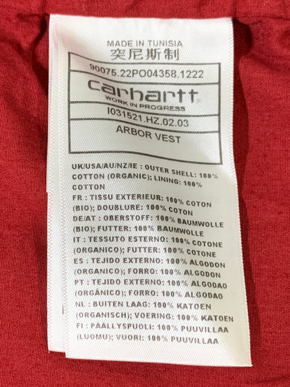 【中古品】【メンズ】 CARHARTT WIP カーハート ダブリューアイピー ARBOR VEST IO31521 アーバーベスト メンズ ベスト コットン 142-260515-em-12-min サイズ：L カラー：ブラウン 万代Net店