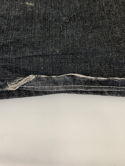 【中古品】【メンズ】 RED APE レッドエイプ 刺繍 BAGGY DENIM PANTS バギーデニムパンツ 157-260516-zi-25-min サイズ：44 カラー：ブラック 万代Net店