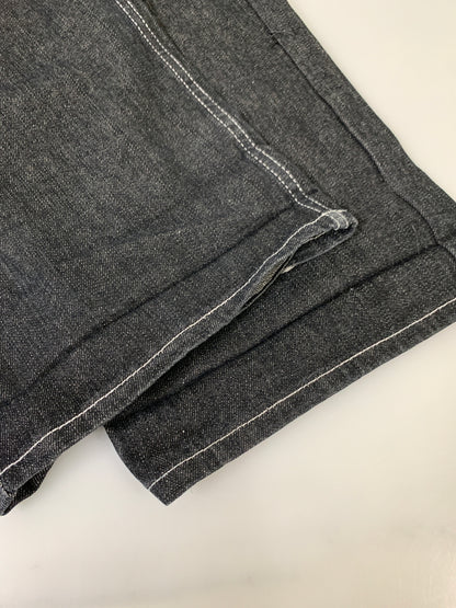 【中古品】【メンズ】 RED APE レッドエイプ 刺繍 BAGGY DENIM PANTS バギーデニムパンツ 157-260516-zi-25-min サイズ：44 カラー：ブラック 万代Net店