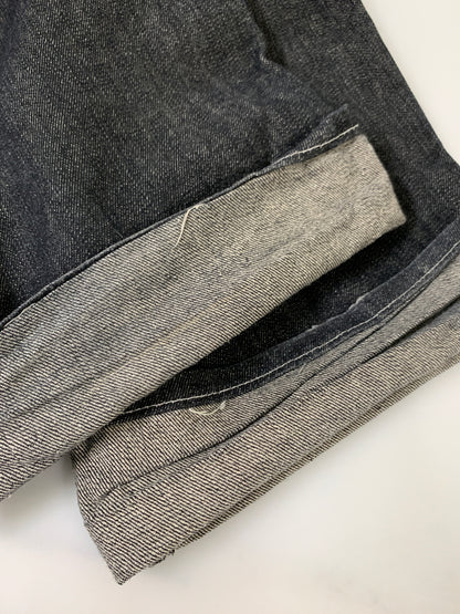 【中古品】【メンズ】 RED APE レッドエイプ 刺繍 BAGGY DENIM PANTS バギーデニムパンツ 157-260516-zi-25-min サイズ：44 カラー：ブラック 万代Net店
