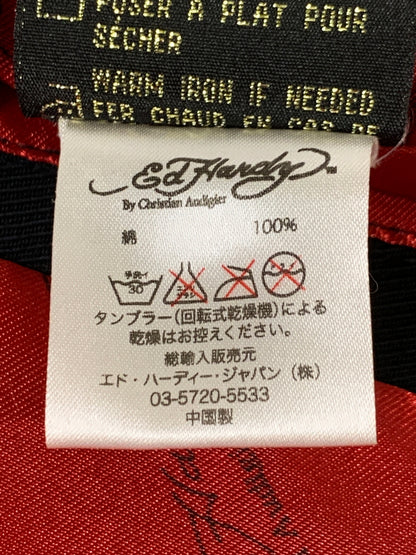 【現状渡し品】【メンズ】 ED HARDY エドハーディ フード付 テーラードジャケット 141-260516-zi-11-min サイズ：S カラー：ネイビー/オリーブ 万代Net店