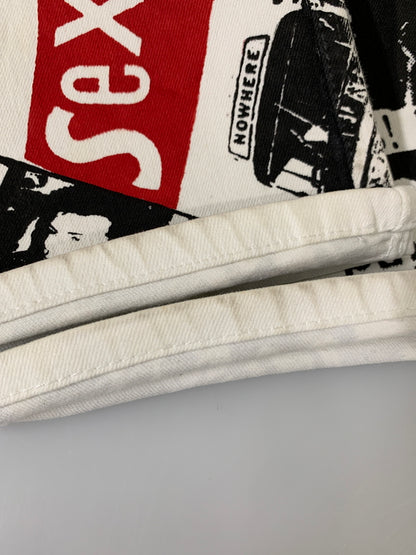 【現状渡し品】【メンズ】 USED ユーズド SEX PISTOLS PAINT PANTS パンツ 153-260516-zi-24-min サイズ：不明 カラー：ホワイト/ブラック系 万代Net店