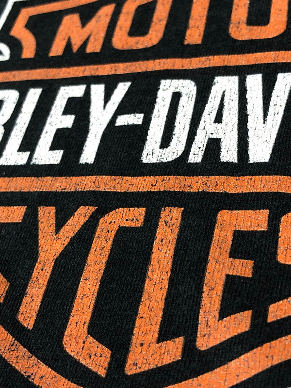 【現状渡し品】【メンズ】 HARLEY-DAVIDSON ハーレーダビッドソン WORK SUCKS LET'S RIDE TEE ワーク サックス レッツ ライド ティー メンズ 半袖Tシャツ 146-260512-em-61-min カラー：ブラック 万代Net店
