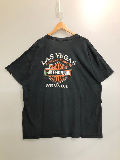 【現状渡し品】【メンズ】 HARLEY-DAVIDSON ハーレーダビッドソン WORK SUCKS LET'S RIDE TEE ワーク サックス レッツ ライド ティー メンズ 半袖Tシャツ 146-260512-em-61-min カラー：ブラック 万代Net店