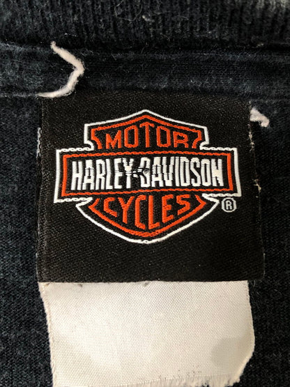 【現状渡し品】【メンズ】 HARLEY-DAVIDSON ハーレーダビッドソン WORK SUCKS LET'S RIDE TEE ワーク サックス レッツ ライド ティー メンズ 半袖Tシャツ 146-260512-em-61-min カラー：ブラック 万代Net店