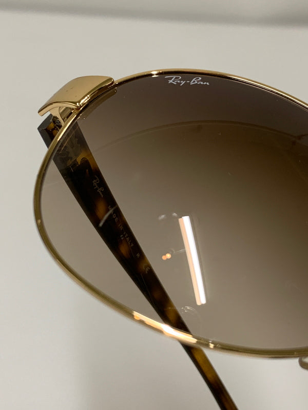 【中古品】【メンズ】 RAY-BAN レイバン メタルフレーム グラデーション サングラス RB3386 パイロットシェイプ グラデーション 67□13 203-260512-em-35-min カラー：ゴールド/ブラウン 万代Net店