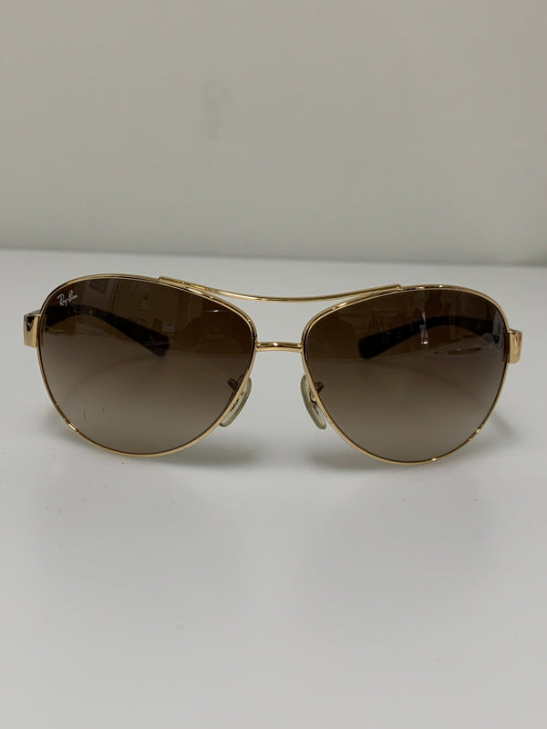【中古品】【メンズ】 RAY-BAN レイバン メタルフレーム グラデーション サングラス RB3386 パイロットシェイプ グラデーション 67□13 203-260512-em-35-min カラー：ゴールド/ブラウン 万代Net店