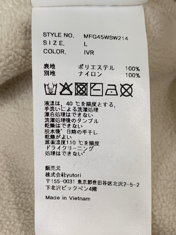 【中古品】【メンズ】 MARITHE FRANCOIS BIRBAUD マリテフランソワジルボー CLASSUC LOGO HALF NECK FLEECE SWEATSHIRT ハーフネックフリーススウェットシャツ 141-260516-zi-22-min サイズ：L カラー：ベージュ 万代Net店