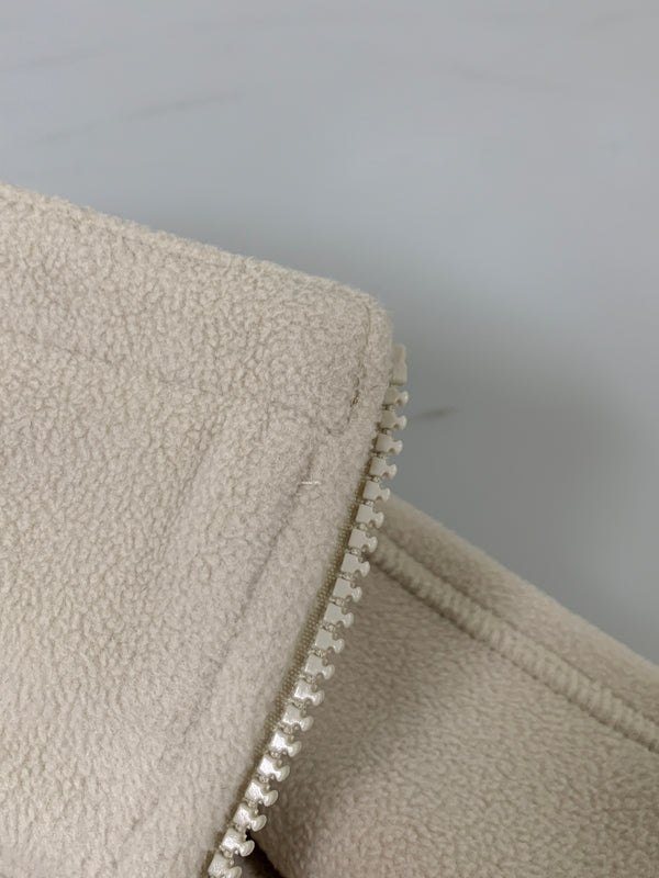 【中古品】【メンズ】 MARITHE FRANCOIS BIRBAUD マリテフランソワジルボー CLASSUC LOGO HALF NECK FLEECE SWEATSHIRT ハーフネックフリーススウェットシャツ 141-260516-zi-22-min サイズ：L カラー：ベージュ 万代Net店