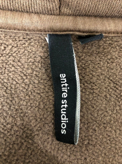 【中古品】【メンズ】 ENTIRE STUDIOS エンタイアスタジオ ETERNAL ZIP SOOL ES2202 エターナル ジップ スート ジップアップジャケット メンズ フーディー 140-260512-em-45-min サイズ：L カラー：ブラウン 万代Net店