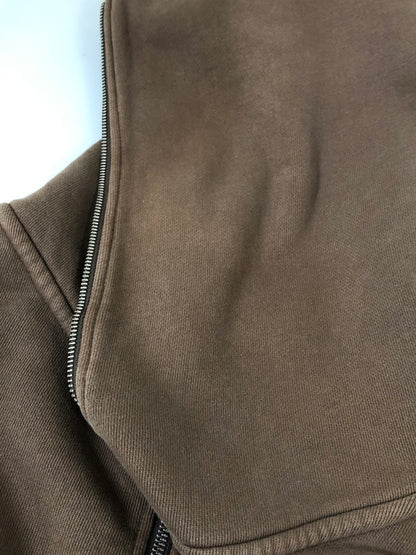 【中古品】【メンズ】 ENTIRE STUDIOS エンタイアスタジオ ETERNAL ZIP SOOL ES2202 エターナル ジップ スート ジップアップジャケット メンズ フーディー 140-260512-em-45-min サイズ：L カラー：ブラウン 万代Net店