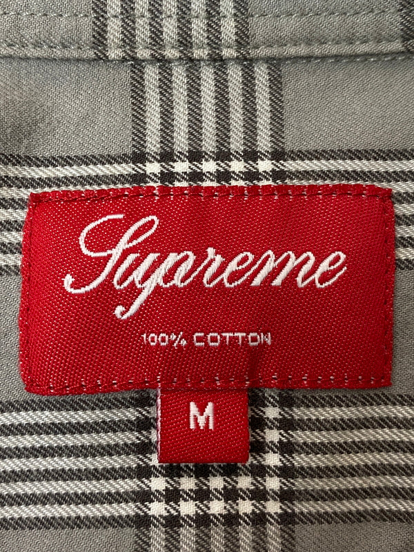【中古品】【メンズ】 SUPREME シュプリーム LUMBERJACK HOUND STOOTH FLANNEL SHIRT ランバージャック ハウンドトゥース フランネル シャツ メンズ トップス 長袖 149-260521-em-24-min サイズ：M カラー：グレー系（チェック柄） 万代Net店