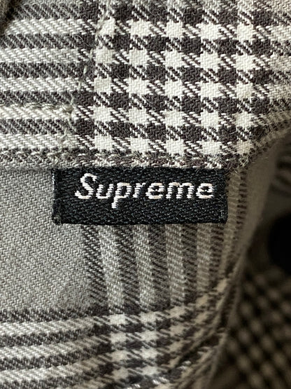 【中古品】【メンズ】 SUPREME シュプリーム LUMBERJACK HOUND STOOTH FLANNEL SHIRT ランバージャック ハウンドトゥース フランネル シャツ メンズ トップス 長袖 149-260521-em-24-min サイズ：M カラー：グレー系（チェック柄） 万代Net店