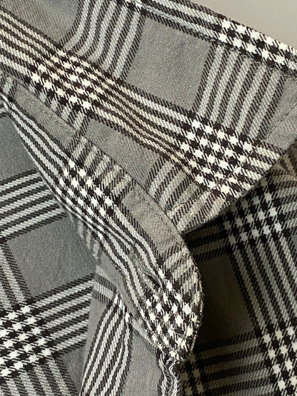 【中古品】【メンズ】 SUPREME シュプリーム LUMBERJACK HOUND STOOTH FLANNEL SHIRT ランバージャック ハウンドトゥース フランネル シャツ メンズ トップス 長袖 149-260521-em-24-min サイズ：M カラー：グレー系（チェック柄） 万代Net店