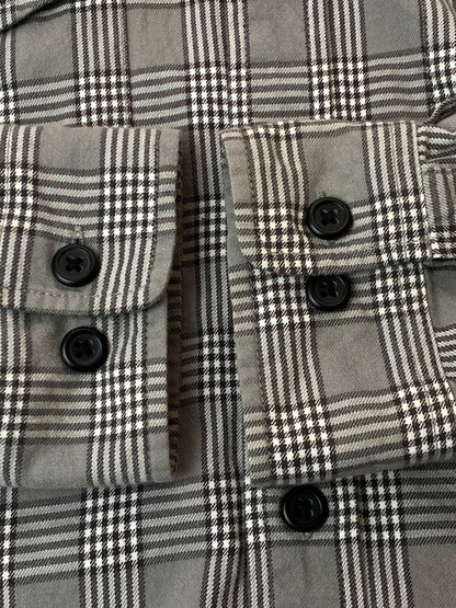 【中古品】【メンズ】 SUPREME シュプリーム LUMBERJACK HOUND STOOTH FLANNEL SHIRT ランバージャック ハウンドトゥース フランネル シャツ メンズ トップス 長袖 149-260521-em-24-min サイズ：M カラー：グレー系（チェック柄） 万代Net店
