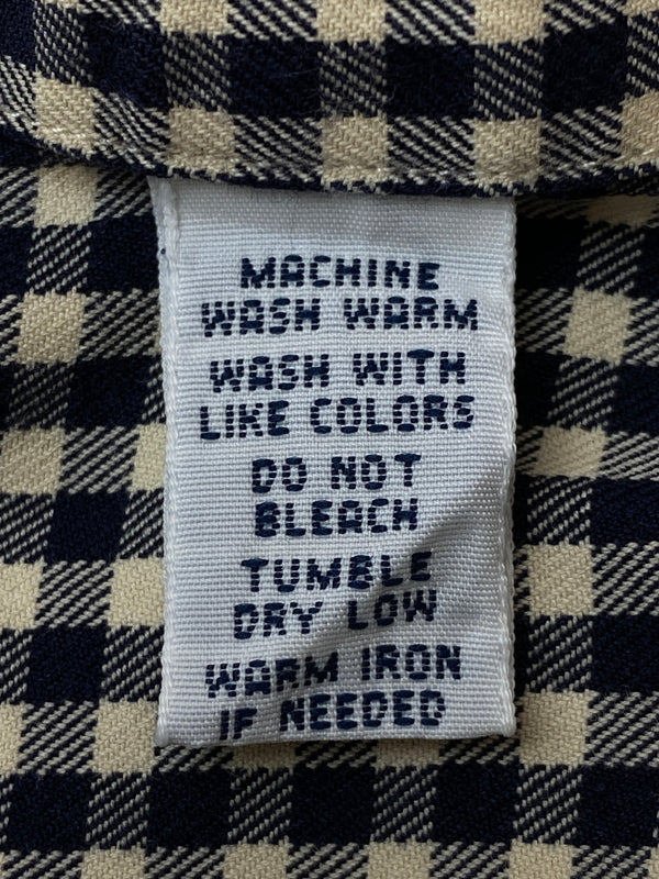 【中古品】【メンズ】 RALPH LAUREN ラルフローレン GINGHAM CHECK BUTTON DOWN SHIRT 90S ギンガムチェック ボタンダウンシャツ 90年代 ヴィンテージ メンズ 長袖シャツ 146-260521-em-23-min サイズ：M カラー：ネイビー系（ギンガムチェック） 万代Net店