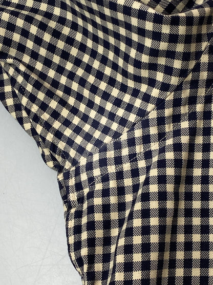 【中古品】【メンズ】 RALPH LAUREN ラルフローレン GINGHAM CHECK BUTTON DOWN SHIRT 90S ギンガムチェック ボタンダウンシャツ 90年代 ヴィンテージ メンズ 長袖シャツ 146-260521-em-23-min サイズ：M カラー：ネイビー系（ギンガムチェック） 万代Net店