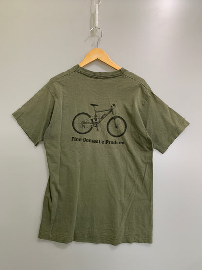 【中古品】【メンズ】 SCHWINN シュウィン BIKE PRINT TEE GREEN 80S バイク プリント 半袖Tシャツ 80年代 メンズ トップス ヴィンテージ 146-260518-em-37-min サイズ：M カラー：カーキグリーン 万代Net店