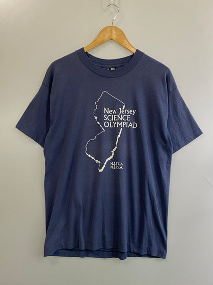 【中古品】【メンズ】 USED ユーズド 90S NEW JERSEY SCIENCE OLYMPIAD TEE 90年代 ニュー ジャージー サイエンス オリンピアード ティー 半袖 ショートスリーブ Tシャツ ヴィンテージ 146-260724-hu-24-min サイズ：L カラー：ライトパープル系 万代Net店