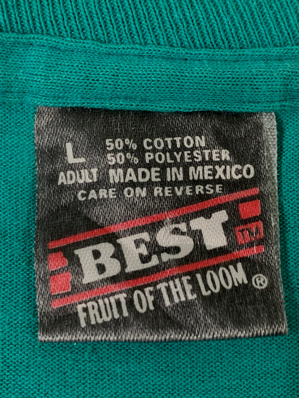 【中古品】【メンズ】 USED 90S WOODRUFF PLACE TEE ウッドラフ・プレイス デザインT プリントT 半袖Tシャツ 146-260714-ta-44-min サイズ：L カラー：グリーン系 万代Net店