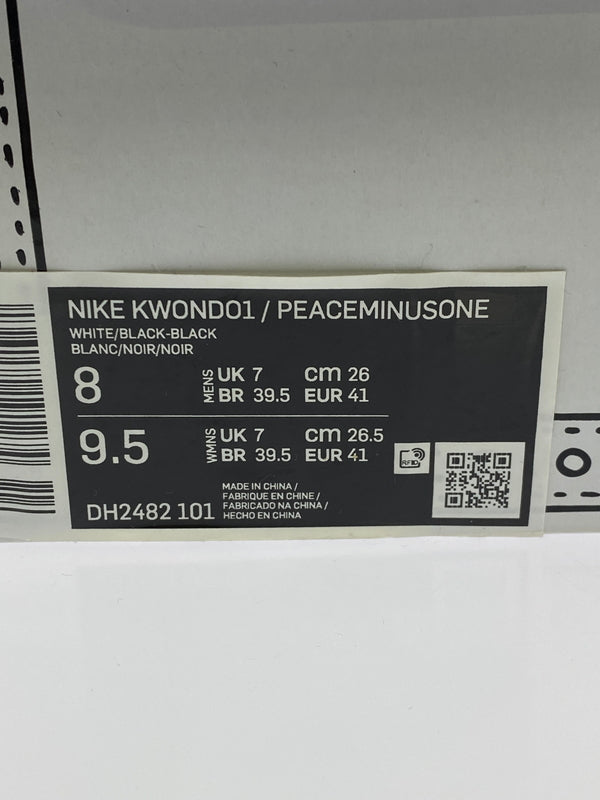 【中古品】【メンズ/レディース】 NIKE ナイキ × PEACEMINUSONE ピースマイナスワン DH2482-101 KWONDO 1 靴 シューズ スニーカー 160-260517-AS-19-min サイズ：26cm カラー：WHITE/BLACK-BLACK 万代Net店