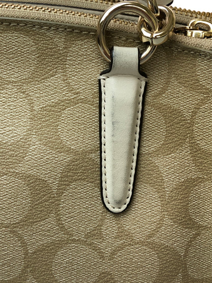 【中古品】【レディース】 COACH コーチ 2WAY SHOULDER BAG F58290 ツーウェイ ショルダーバッグ レディーズ カバン シグネチャー ハンドバック 180-260519-em-23-min カラー：ベージュ系 万代Net店