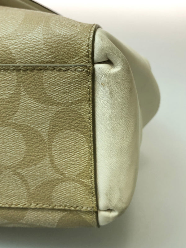 【中古品】【レディース】 COACH コーチ 2WAY SHOULDER BAG F58290 ツーウェイ ショルダーバッグ レディーズ カバン シグネチャー ハンドバック 180-260519-em-23-min カラー：ベージュ系 万代Net店