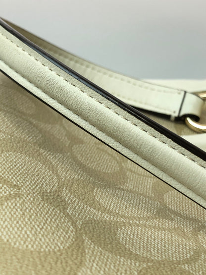 【中古品】【レディース】 COACH コーチ 2WAY SHOULDER BAG F58290 ツーウェイ ショルダーバッグ レディーズ カバン シグネチャー ハンドバック 180-260519-em-23-min カラー：ベージュ系 万代Net店