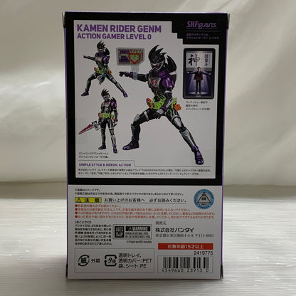 【中古品】 S.H.Figuarts 仮面ライダーゲンム アクションゲーマー レベル0 ライダー 戦隊 特撮 フィギュア フィギュアーツ バンダイ 042-260527-em-10-min 万代Net店