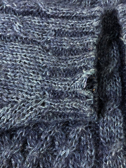 【中古品】【メンズ】 USED ユーズド MOHAIR CABLE KNIT モヘア ケーブル ニット メンズ セーター トップス 146-260512-em-48-min カラー：ブルー系 万代Net店