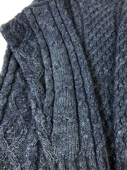【中古品】【メンズ】 USED ユーズド MOHAIR CABLE KNIT モヘア ケーブル ニット メンズ セーター トップス 146-260512-em-48-min カラー：ブルー系 万代Net店