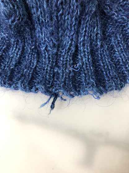 【中古品】【メンズ】 USED ユーズド MOHAIR CABLE KNIT モヘア ケーブル ニット メンズ セーター トップス 146-260512-em-48-min カラー：ブルー系 万代Net店