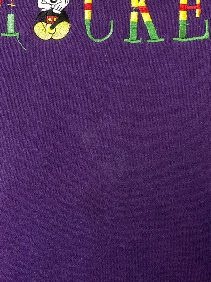 【中古品】【メンズ】 USED ユーズド 90's MICKEY SWEATSHIRT 90年代 スウェットシャツ トレーナー トップス 146-260715-yn-22-min サイズ：表記なし 下記参照 カラー：パープル 万代Net店