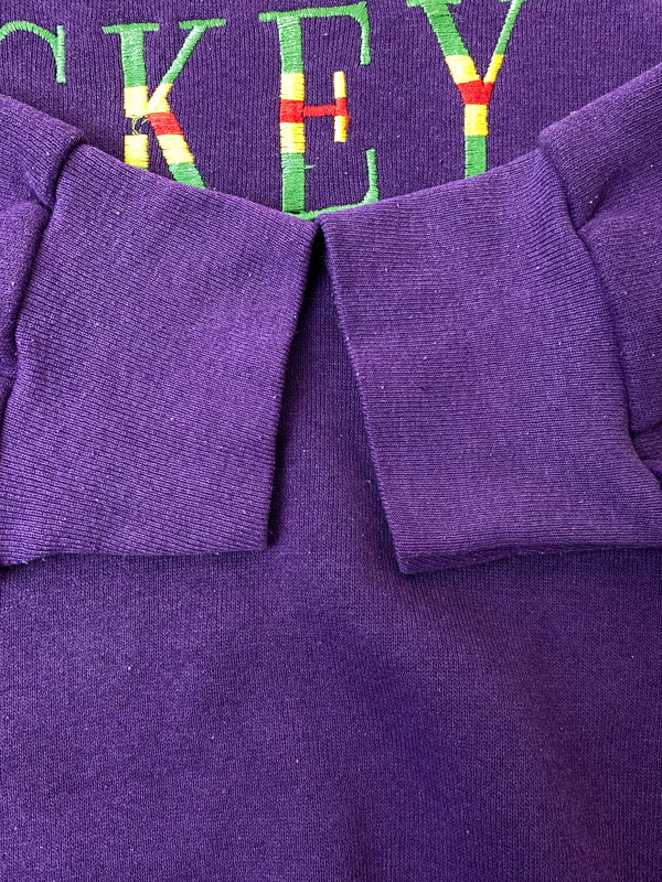 【中古品】【メンズ】 USED ユーズド 90's MICKEY SWEATSHIRT 90年代 スウェットシャツ トレーナー トップス 146-260715-yn-22-min サイズ：表記なし 下記参照 カラー：パープル 万代Net店