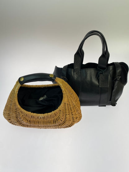 【現状渡し品】【レディース】 POMTATA ポンタタ LEATHER IN VINE BAG BLACK ポンタタ レザー イン バイン バッグ ハンドバッグ カバン 188-260521-em-14-min カラー：ブラック 万代Net店