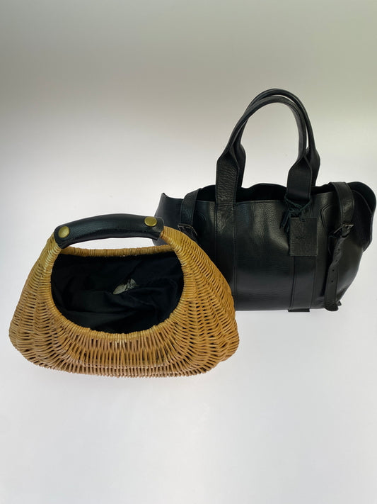 【現状渡し品】【レディース】 POMTATA ポンタタ LEATHER IN VINE BAG BLACK ポンタタ レザー イン バイン バッグ ハンドバッグ カバン 188-260521-em-14-min カラー：ブラック 万代Net店