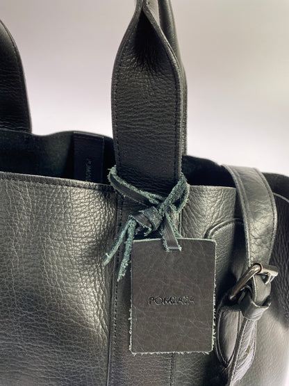 【現状渡し品】【レディース】 POMTATA ポンタタ LEATHER IN VINE BAG BLACK ポンタタ レザー イン バイン バッグ ハンドバッグ カバン 188-260521-em-14-min カラー：ブラック 万代Net店