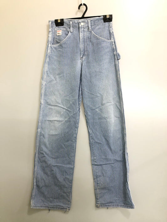 【現状渡し品】【メンズ】 POINTER ポインター ヒッコリーペインターパンツ ボトムス 157-260520-AS-23-min サイズ：W30L34 カラー：ブルー/ホワイト 万代Net店